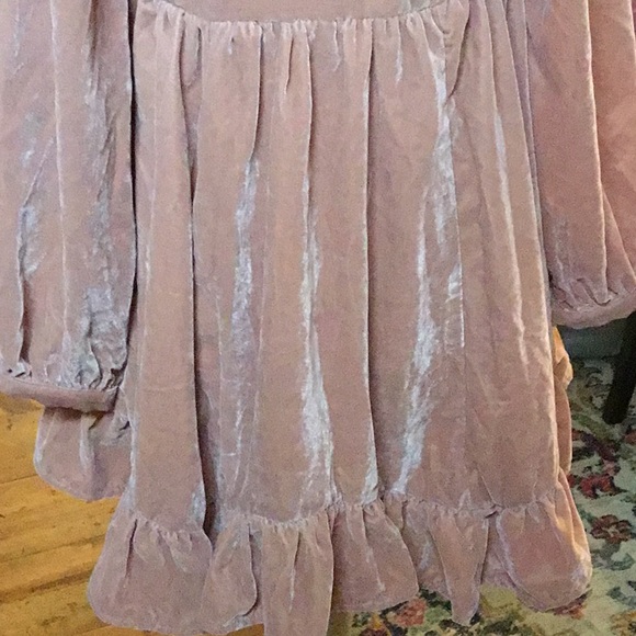 NWOT Free People Estella Velvet Mini Dress - Picture 5 of 7